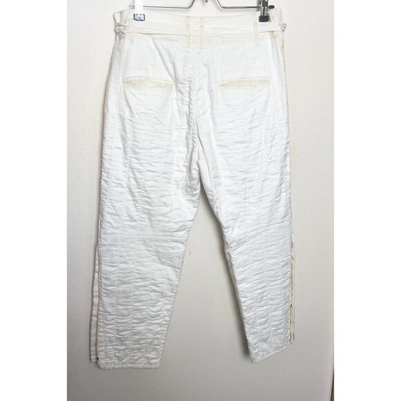 Isabel Marant White Crop Cotton Drawstring Pants Women’s Sz FR 38, US 6 Casual - Picture 5 of 10